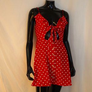 Bright Red Sleeveless Dress